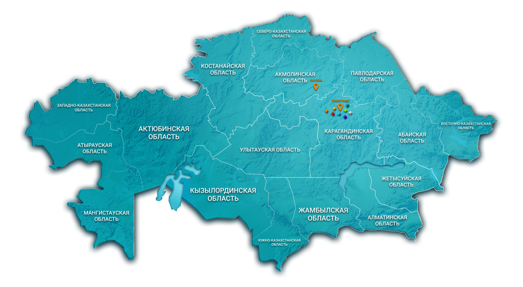 Карта Казахстана